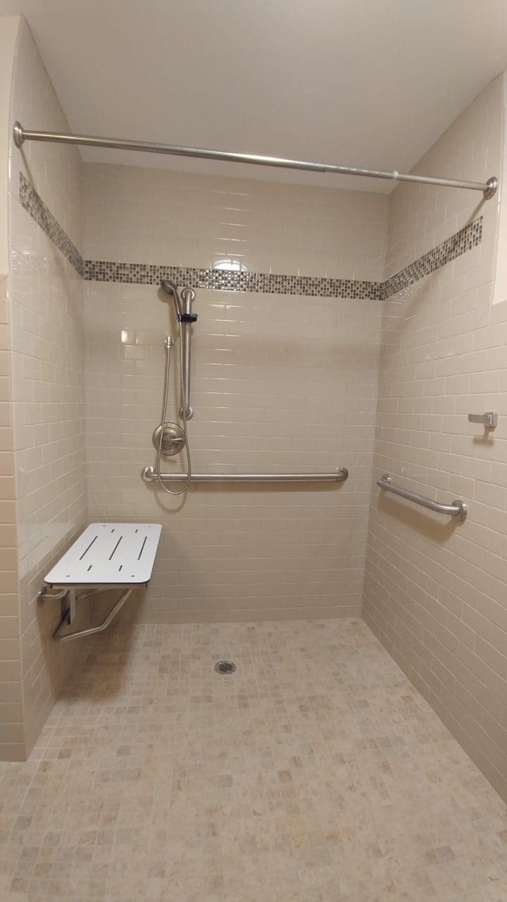 Accessible shower - Columbus Property Management